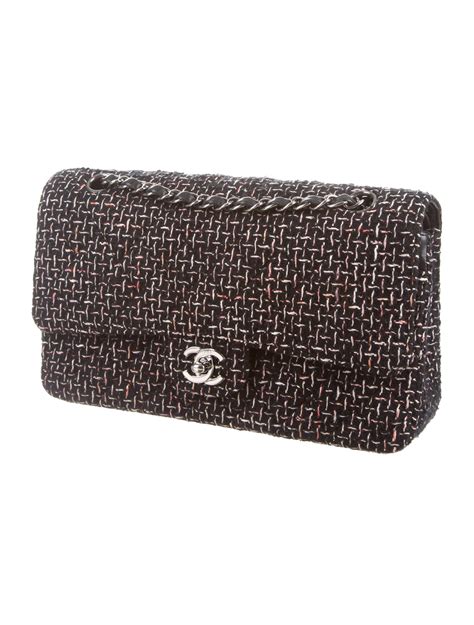 chanel tweed medium flap|Chanel flap.